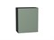Шкаф верхний с 1-ой дверцей Фьюжн Graphite, Silky Mint, 720, 600 В*Ш*Г 716*600*320, фасад МДФ  Silky Mint, корпус  Graphite ms2510VVT_52011