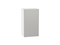 Шкаф верхний с 1-ой дверцей Фьюжн Белый, Silky Light Grey, 720, 400 В*Ш*Г 716*400*320, фасад МДФ  Silky Light Grey, корпус  Белый ms2510VVT_66576