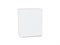 Шкаф верхний с 1-ой дверцей Фьюжн Белый, Silky White, 720, 600 В*Ш*Г 716*600*320, фасад МДФ  Silky White, корпус  Белый ms2510VVT_51959