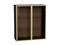 Шкаф верхний с 2-мя остекленными дверцами Graphite, Золотой, 920, Стекло В*Ш*Г 920*800*322, фасад Стекло  Золотой, корпус  Graphite ms2510VVT_78164