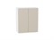 Шкаф верхний с 2-мя дверцами Фьюжн Белый, Cream Silk, 720, 600 В*Ш*Г 716*600*320, фасад МДФ  Cream Silk, корпус  Белый ms2510VVT_71903