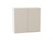 Шкаф верхний с 2-мя дверцами Фьюжн Белый, Cream Silk, 720, 800 В*Ш*Г 716*800*320, фасад МДФ  Cream Silk, корпус  Белый ms2510VVT_71904