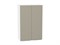 Шкаф верхний с 2-мя дверцами Фьюжн Белый, Silky Grey, 920, 600 В*Ш*Г 920*600*320, фасад МДФ  Silky Grey, корпус  Белый ms2510VVT_52050