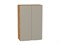 Шкаф верхний с 2-мя дверцами Фьюжн Дуб Вотан, Silky Grey, 920, 600 В*Ш*Г 920*600*320, фасад МДФ  Silky Grey, корпус  Дуб Вотан ms2510VVT_60819