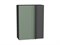 Шкаф верхний прямой угловой Фьюжн Graphite, Silky Mint, 920 В*Ш*Г 920*700*345, фасад МДФ  Silky Mint, корпус  Graphite ms2510VVT_60147