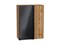 Шкаф верхний прямой угловой Фьюжн Дуб Вотан, Anthracite, 920 В*Ш*Г 920*700*345, фасад МДФ  Anthracite, корпус  Дуб Вотан ms2510VVT_60693