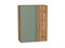 Шкаф верхний прямой угловой Фьюжн Дуб Вотан, Silky Mint, 920 В*Ш*Г 920*700*345, фасад МДФ  Silky Mint, корпус  Дуб Вотан ms2510VVT_60687