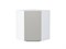 Шкаф верхний угловой Фьюжн Белый, Silky Light Grey, 720 В*Ш*Г 716*600*600, фасад МДФ  Silky Light Grey, корпус  Белый ms2510VVT_66629
