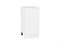 Шкаф нижний с 1-ой дверцей Фьюжн Белый, Silky White, 400 В*Ш*Г 816*400*480, фасад МДФ  Silky White, корпус  Белый ms2510VVT_52158
