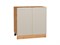 Шкаф нижний с 2-мя дверцами Фьюжн Дуб Вотан, Cream Silk, 800 В*Ш*Г 816*800*480, фасад МДФ  Cream Silk, корпус  Дуб Вотан ms2510VVT_71995