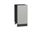 Шкаф нижний с 1-ой дверцей и ящиком Фьюжн Graphite, Silky Light Grey, 400 В*Ш*Г 816*400*480, фасад МДФ  Silky Light Grey, корпус  Graphite ms2510VVT_66652