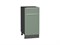 Шкаф нижний с 1-ой дверцей и ящиком Фьюжн Graphite, Silky Mint, 400 В*Ш*Г 816*400*480, фасад МДФ  Silky Mint, корпус  Graphite ms2510VVT_52143