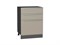 Шкаф нижний с 3-мя ящиками Фьюжн Graphite, Silky Grey, 600 В*Ш*Г 816*600*480, фасад МДФ  Silky Grey, корпус  Graphite ms2510VVT_52245