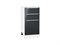 Шкаф нижний с 3-мя ящиками Фьюжн Белый, Anthracite, 400 В*Ш*Г 816*400*480, фасад МДФ  Anthracite, корпус  Белый ms2510VVT_36888