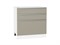 Шкаф нижний с 3-мя ящиками Фьюжн Белый, Silky Grey, 800 В*Ш*Г 816*800*480, фасад МДФ  Silky Grey, корпус  Белый ms2510VVT_52241