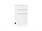 Шкаф нижний с 3-мя ящиками Фьюжн Белый, Silky White, 400 В*Ш*Г 816*400*480, фасад МДФ  Silky White, корпус  Белый ms2510VVT_52230