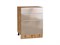 Шкаф нижний с 3-мя ящиками Фьюжн Дуб Вотан, Gallant, 600 В*Ш*Г 816*600*480, фасад МДФ  Gallant, корпус  Дуб Вотан ms2510VVT_61050