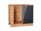Шкаф нижний угловой Фьюжн Дуб Вотан, Anthracite В*Ш*Г 816*890*480, фасад МДФ  Anthracite, корпус  Дуб Вотан ms2510VVT_60728