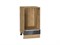 Шкаф нижний под духовку Фьюжн Дуб Вотан, Anthracite, 450 В*Ш*Г 816*450*476, фасад МДФ  Anthracite, корпус  Дуб Вотан ms2510VVT_67092