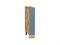 Шкаф нижний бутылочница Фьюжн Дуб Вотан, Silky Blue, 150 В*Ш*Г 816*150*480, фасад МДФ  Silky Blue, корпус  Дуб Вотан ms2510VVT_60924