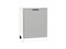 Шкаф нижний с 1-ой дверцей Фрейм Белый, Grey Silk, 600 В*Ш*Г 816*600*484, фасад МДФ  Grey Silk, корпус  Белый ms2510VVT_69096