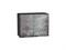 Шкаф верхний горизонтальный Флэт Graphite, Temple Stone 2S, 460, 600 В*Ш*Г 458*600*318, фасад ЛДСП  Temple Stone 2S, корпус  Graphite ms2510VVT_57185