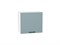 Шкаф верхний горизонтальный Флэт Белый, Grey-green In 2S, 460, 500 В*Ш*Г 458*500*318, фасад ЛДСП  Grey-green In 2S, корпус  Белый ms2510VVT_57169