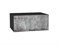 Шкаф верхний горизонтальный глубокий Флэт Graphite, Temple Stone 2S, 800 В*Ш*Г 358*800*574, фасад ЛДСП  Temple Stone 2S, корпус  Graphite ms2510VVT_52575