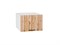 Шкаф верхний горизонтальный глубокий Флэт Белый, Wotan Oak 2S, 500 В*Ш*Г 358*500*574, фасад ЛДСП  Wotan Oak 2S, корпус  Белый ms2510VVT_52558