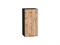 Шкаф верхний с 1-ой дверцей Флэт Graphite, Wotan Oak 2S, 720, 350 В*Ш*Г 716*350*318, фасад ЛДСП  Wotan Oak 2S, корпус  Graphite ms2510VVT_65169