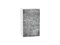 Шкаф верхний с 1-ой дверцей Флэт Белый, Temple Stone 2S, 720, 450 В*Ш*Г 716*450*318, фасад ЛДСП  Temple Stone 2S, корпус  Белый ms2510VVT_52618