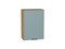 Шкаф верхний с 1-ой дверцей Флэт Дуб Вотан, Grey-green In 2S, 720, 500 В*Ш*Г 716*500*318, фасад ЛДСП  Grey-green In 2S, корпус  Дуб Вотан ms2510VVT_62433