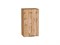 Шкаф верхний с 1-ой дверцей Флэт Дуб Вотан, Wotan Oak 2S, 720, 400 В*Ш*Г 716*400*318, фасад ЛДСП  Wotan Oak 2S, корпус  Дуб Вотан ms2510VVT_62440