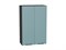 Шкаф верхний с 2-мя дверцами Флэт Graphite, Grey-green In 2S, 920, 600 В*Ш*Г 920*600*318, фасад ЛДСП  Grey-green In 2S, корпус  Graphite ms2510VVT_56922