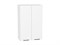 Шкаф верхний с 2-мя дверцами Флэт Белый, White In 2S, 920, 600 В*Ш*Г 920*600*318, фасад ЛДСП  White In 2S, корпус  Белый ms2510VVT_55676