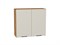 Шкаф верхний с 2-мя дверцами Флэт Дуб Вотан, Cashmere In 2S, 720, 800 В*Ш*Г 716*800*318, фасад ЛДСП  Cashmere In 2S, корпус  Дуб Вотан ms2510VVT_62472
