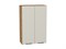Шкаф верхний с 2-мя дверцами Флэт Дуб Вотан, Cashmere In 2S, 920, 600 В*Ш*Г 920*600*318, фасад ЛДСП  Cashmere In 2S, корпус  Дуб Вотан ms2510VVT_62473
