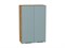 Шкаф верхний с 2-мя дверцами Флэт Дуб Вотан, Grey-green In 2S, 920, 600 В*Ш*Г 920*600*318, фасад ЛДСП  Grey-green In 2S, корпус  Дуб Вотан ms2510VVT_62476