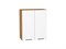 Шкаф верхний с 2-мя дверцами Флэт Дуб Вотан, White In 2S, 720, 600 В*Ш*Г 716*600*318, фасад ЛДСП  White In 2S, корпус  Дуб Вотан ms2510VVT_62463