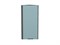 Шкаф верхний торцевой Флэт Graphite, Grey-green In 2S, 920 В*Ш*Г 920*300*306, фасад ЛДСП  Grey-green In 2S, корпус  Graphite ms2510VVT_56927