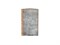 Шкаф верхний торцевой Флэт Дуб Вотан, Temple Stone 2S, 720 В*Ш*Г 716*300*306, фасад ЛДСП  Temple Stone 2S, корпус  Дуб Вотан ms2510VVT_62300