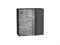 Шкаф верхний прямой угловой Флэт Graphite, Temple Stone 2S, 720, 700 В*Ш*Г 716*700*345, фасад ЛДСП  Temple Stone 2S, корпус  Graphite ms2510VVT_60284