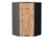 Шкаф верхний угловой Флэт Graphite, Wotan Oak 2S, 920 В*Ш*Г 920*600*600, фасад ЛДСП  Wotan Oak 2S, корпус  Graphite ms2510VVT_52663