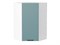 Шкаф верхний угловой Флэт Белый, Grey-green In 2S, 920 В*Ш*Г 920*600*600, фасад ЛДСП  Grey-green In 2S, корпус  Белый ms2510VVT_56929