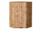 Шкаф верхний угловой Флэт Дуб Вотан, Wotan Oak 2S, 920 В*Ш*Г 920*600*600, фасад ЛДСП  Wotan Oak 2S, корпус  Дуб Вотан ms2510VVT_62496