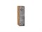 Шкаф верхний бутылочница Флэт Дуб Вотан, Temple Stone 2S, 720, 200 В*Ш*Г 716*200*318, фасад ЛДСП  Temple Stone 2S, корпус  Дуб Вотан ms2510VVT_62190
