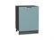 Шкаф нижний с 1-ой дверцей Флэт Graphite, Grey-green In 2S, 600 В*Ш*Г 816*600*478, фасад ЛДСП  Grey-green In 2S, корпус  Graphite ms2510VVT_56949