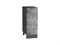 Шкаф нижний с 1-ой дверцей Флэт Graphite, Temple Stone 2S, 300 В*Ш*Г 816*300*478, фасад ЛДСП  Temple Stone 2S, корпус  Graphite ms2510VVT_52707