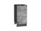 Шкаф нижний с 1-ой дверцей Флэт Graphite, Temple Stone 2S, 400 В*Ш*Г 816*400*478, фасад ЛДСП  Temple Stone 2S, корпус  Graphite ms2510VVT_52708