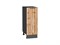 Шкаф нижний с 1-ой дверцей Флэт Graphite, Wotan Oak 2S, 300 В*Ш*Г 816*300*478, фасад ЛДСП  Wotan Oak 2S, корпус  Graphite ms2510VVT_52697